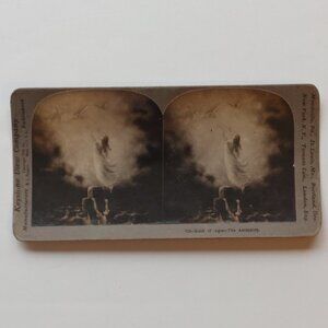 Antique Stereograph Card "The Rock of Ages - The Ascension" Keystone View Co